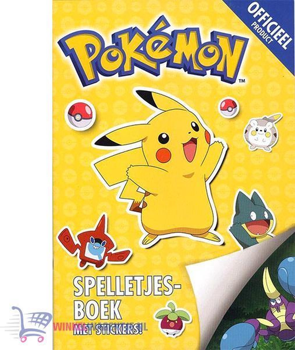 Pokemon spelletjesboek met stickers + Pikachu Sleutelhanger + 3 Pokémon Stickers  | Speelgoed voor jongens meisjes kinderen | Pokemon GO Sword & Shield